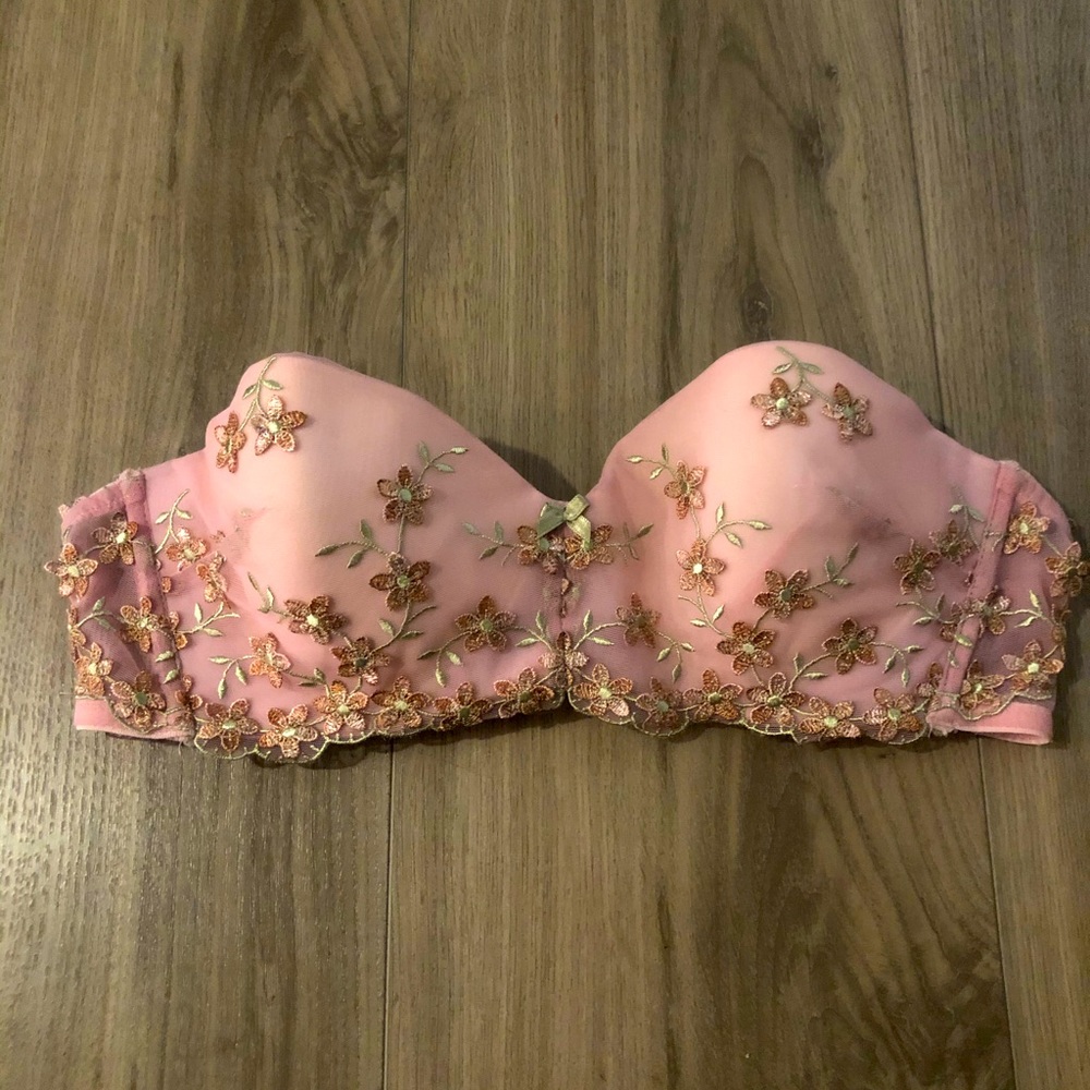RITRATTI lingerie bra Italian made embroidered size 34B